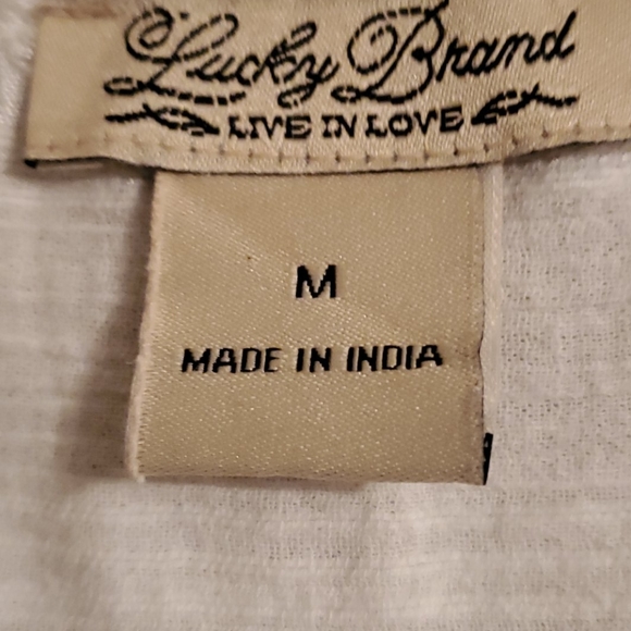 White half button down shirt size M - Picture 2 of 3